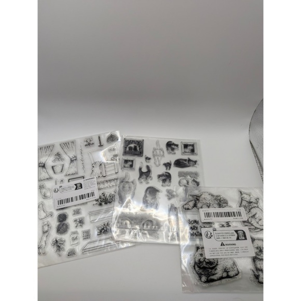 Lot of Clear Silicone Stamps journaling scrapbooking card making - Picture 4 of 5